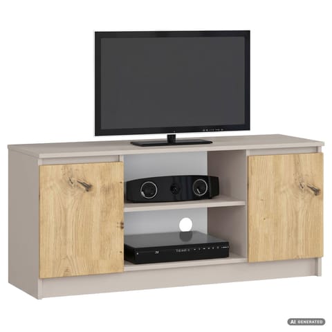 ⁨KOMODA RTV K120 2D 1P CLP KASZMIR / DĄB ARTISAN⁩ w sklepie Wasserman.eu