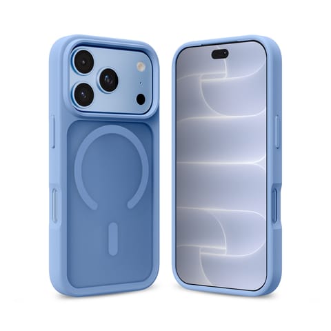 ⁨Crong Hybrid Matte Magnetic - Etui MagSafe iPhone 18 Pro Max / 17 Pro Max (niebieski)⁩ w sklepie Wasserman.eu