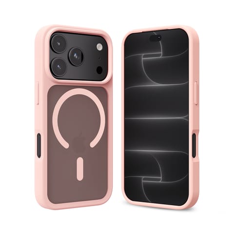 ⁨Crong Hybrid Matte Magnetic - Etui MagSafe iPhone 18 Pro / 17 Pro (różowy)⁩ w sklepie Wasserman.eu