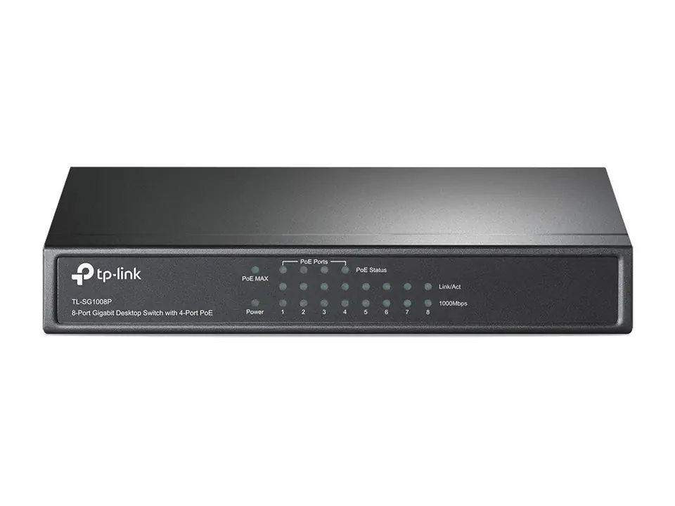 ⁨TP-Link 8-Port Gigabit Desktop PoE Switch with 4-Port⁩ at Wasserman.eu