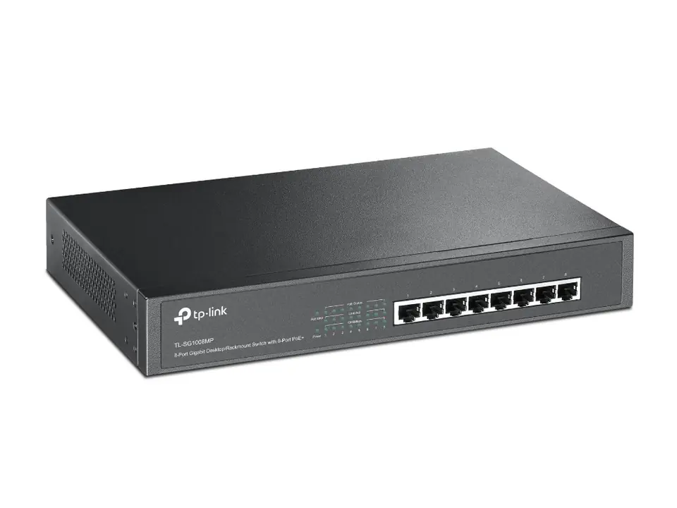 ⁨Switch PoE TP-LINK TL-SG1008MP (8x 10/100/1000Mbps)⁩ w sklepie Wasserman.eu