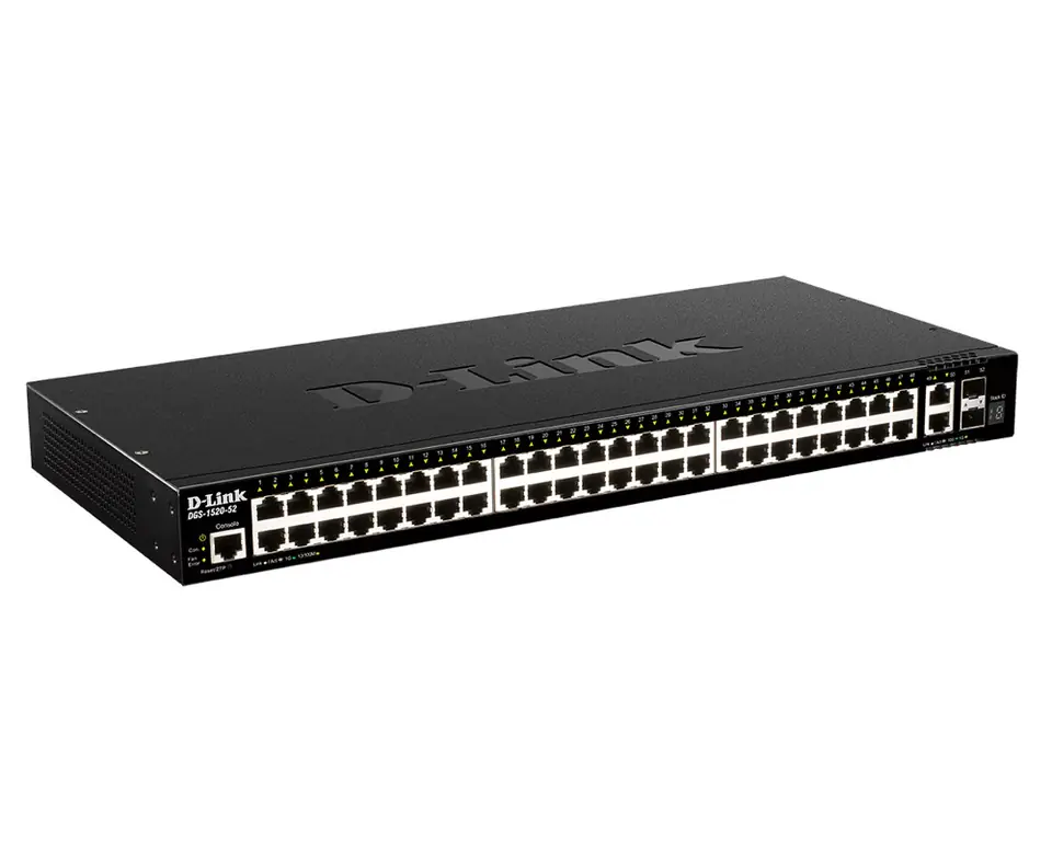 D-Link DGS-1520-52 "48 ports GE + 2 10GE ports + 2 w sklepie Wasserman.eu