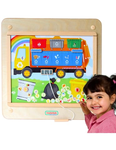 ⁨MASTERKIDZ Tablica Edukacyjna Segregacja Odpadów Montessori⁩ w sklepie Wasserman.eu