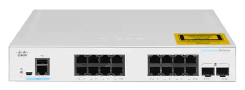 ⁨Cisco CBS350-16T-2G-EU Netzwerk-Switch Managed L2/L3 Gigabit Ethernet (10/100/1000) Silber⁩ im Wasserman.eu