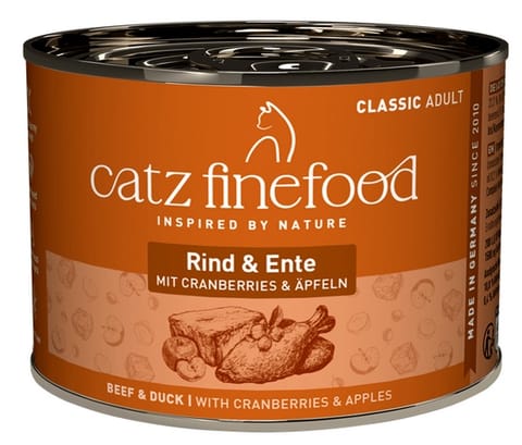 ⁨Catz Finefood Classic N.23 Beef & Duck Can 200g⁩ at Wasserman.eu