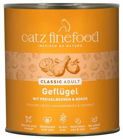 ⁨Catz Finefood Classic N.03 Poultry can 800g⁩ at Wasserman.eu