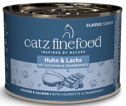 ⁨Catz Finefood Classic Senior N.05 Salmon & Chicken Can 200g⁩ at Wasserman.eu