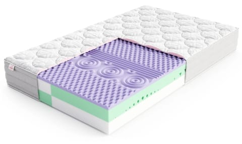 ⁨Materac piankowy AVELLINO Dla par, dwa niezależne rdzenie, pianka memory, pokrowiec do prania - 200 x 200 - H3 średnio twardy - 28 cm⁩ w sklepie Wasserman.eu