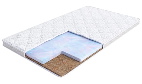 ⁨Nakładka na materac BUBBLE KOKOS Pianka memory, kokos, pokrowiec do prania - 200 x 200 - H2 średnio miękki / H4 twardy - 7 cm⁩ w sklepie Wasserman.eu