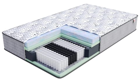 ⁨Materac multipocketowy OSLO Sprężyny multipocket , 510 sprężyn/m², pianka HR, pianka memory, pokrowiec do prania - 80 x 200 - H3 średnio twardy - 29 cm⁩ w sklepie Wasserman.eu
