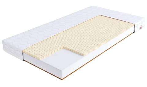 ⁨Materac piankowy PIKOLO 4KIDS Lateks, kokos, pianka, pokrowiec do prania - 90 x 190 - H2 średnio miękki / H4 twardy - 10 cm⁩ w sklepie Wasserman.eu