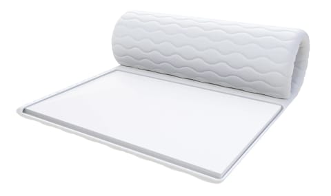 ⁨Nakładka na materac PIANKA Pianka poliuretanowa, pokrowiec do prania - 140 x 200 - H3 średnio twardy - 5 cm⁩ w sklepie Wasserman.eu