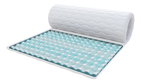 ⁨Nakładka na materac MALTA PIANKA Pianka profilowana, pokrowiec do prania - 130 x 200 - H4 twardy - 4 cm⁩ w sklepie Wasserman.eu