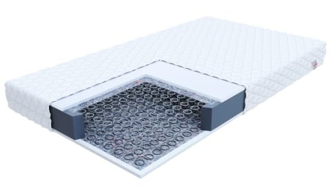 ⁨Materac bonellowy PESARO Sprężyny bonellowe, pianka, pokrowiec do prania - 100 x 200 - H3 średnio twardy - 15 cm⁩ w sklepie Wasserman.eu