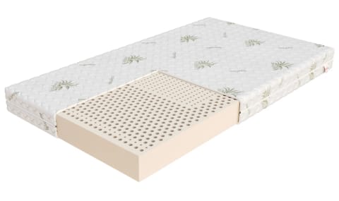 ⁨Materac lateksowy UDINE 4KIDS Lateks, pokrowiec do prania - 80 x 160 - H2 średnio miękki - 8 cm⁩ w sklepie Wasserman.eu