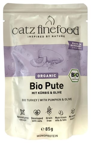 ⁨Catz Finefood Bio N.511 Turkey Sachet 85g⁩ at Wasserman.eu