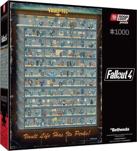 ⁨Puzzle 1000 Fallout 4 Perk Poster⁩ w sklepie Wasserman.eu