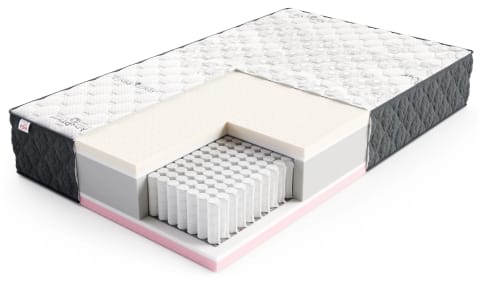 ⁨Materac multipocketowy COMFORT Sprężyny multipocket, 510 sprężyn/m², lateks, pianka memory, pianka, pokrowiec do prania - 100 x 200 - H2 średnio miękki - 31 cm⁩ w sklepie Wasserman.eu