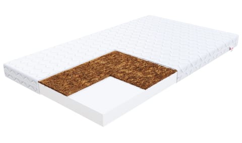 ⁨Materac piankowy BABY COCO MAX Pianka, kokos, pokrowiec do prania - 90 x 200 - H2 średnio miękki / H3 średnio twardy - 10 cm⁩ w sklepie Wasserman.eu