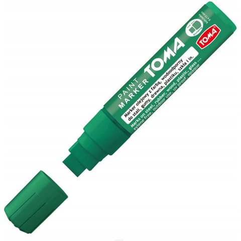⁨Marker olejowy JUMBO zielony 15x8mm TO-443 TOMA⁩ w sklepie Wasserman.eu
