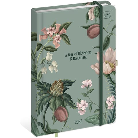 ⁨Kalendarz książkowy 2027 A5 192 Mat+UV Wild Flowers INTERDRUK⁩ w sklepie Wasserman.eu