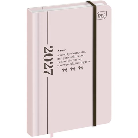 ⁨Kalendarz książkowy 2027 A6 192 Mat+UV Simplicity INTERDRUK⁩ w sklepie Wasserman.eu