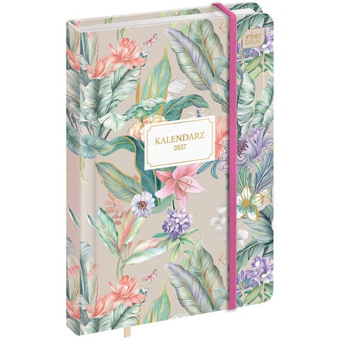 ⁨Kalendarz książkowy 2027 A6 192 Metallic Exotic INTERDRUK⁩ w sklepie Wasserman.eu