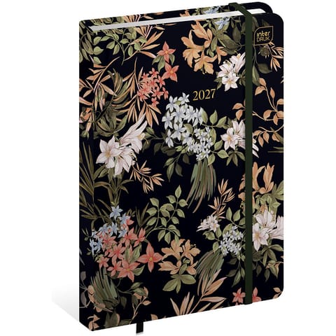 ⁨Kalendarz książkowy 2027 B6 192 Metallic Bloom INTERDRUK⁩ w sklepie Wasserman.eu