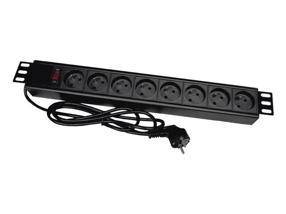 ⁨Alantec PZ081U3M power extension 3 m 8 AC outlet(s) Indoor Black⁩ at Wasserman.eu