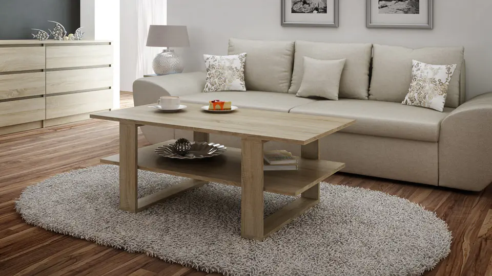 ⁨Topeshop SM STOLIK SONOMA coffee/side/end table Coffee table Rectangular shape shape 2 leg(s)⁩ at Wasserman.eu