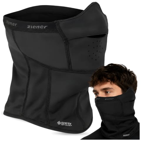 ⁨ZIENER KOMINIARKA NARCIARSKA ROWEROWA GORE-TEX WINDSTOPPER CZARNA UNISEX⁩ w sklepie Wasserman.eu