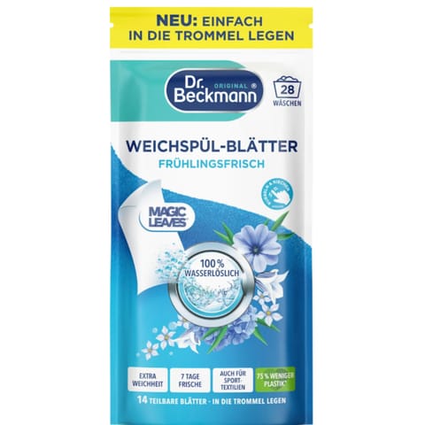 ⁨Dr. Beckmann Frühlingsfrisch Listki do Płukania Tkanin 28 szt.⁩ w sklepie Wasserman.eu