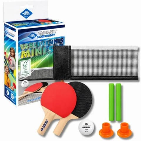 ⁨ZESTAW DO TENISA STOŁOWEGO MINI 2 RAKIETKI SIATKA 1 PIŁECZKA DONIC⁩ w sklepie Wasserman.eu