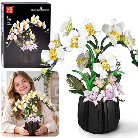 ⁨Klocki konstrukcyjne STORCZYK W DONICZCE - Kwiaty orchidea 1014+ele ZA6378⁩ w sklepie Wasserman.eu
