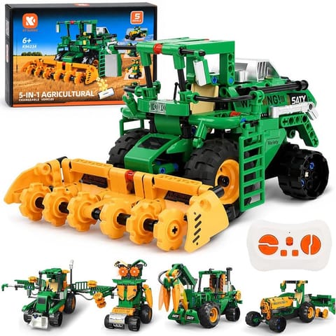 ⁨Klocki techniczne 5w1 MASZYNY ROLNICZE zdalnie sterowane 331 ele ZA6376⁩ w sklepie Wasserman.eu