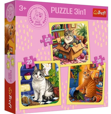 ⁨Puzzle 3w1 Radosne momenty TREFL⁩ w sklepie Wasserman.eu