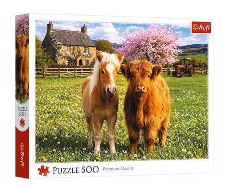 ⁨Puzzle 500 Przyjaciele na farmie TREFL⁩ w sklepie Wasserman.eu