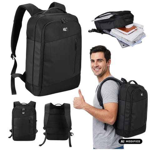 ⁨Plecak na laptopa  NanoRS, 15,6", czarny, 42*28,5*14 , wodoodporny RS204  B⁩ w sklepie Wasserman.eu