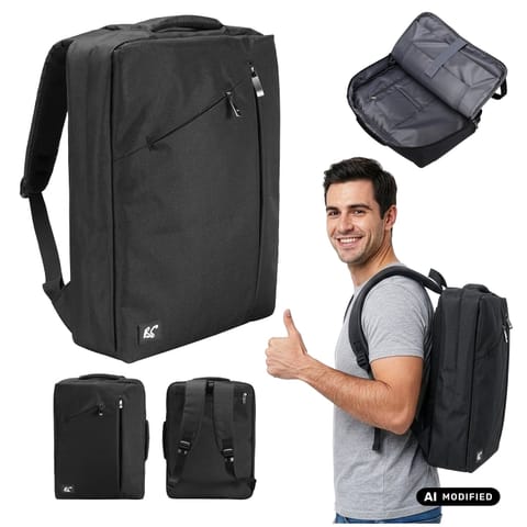 ⁨Plecak na laptopa  NanoRS, 15,6", czarny, 43*30*10 , wodoodporny RS203 B⁩ w sklepie Wasserman.eu