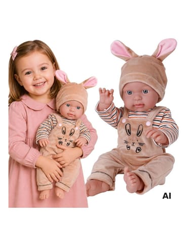 ⁨WOOPIE ROYAL Lalka Bobas w Ubranku Króliczek 43 cm⁩ w sklepie Wasserman.eu