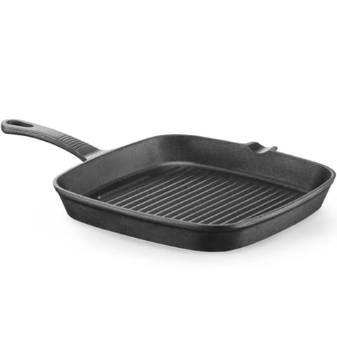 ⁨Cast iron frying pan for grilling - 230x230x25 mm - Hendi 629932⁩ at Wasserman.eu