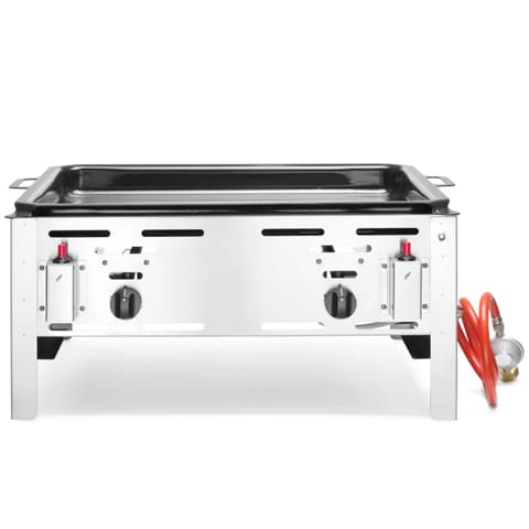 ⁨Patelnia gazowa Bake Master Maxi 590x480mm 11.6kW - Hendi 154618⁩ w sklepie Wasserman.eu