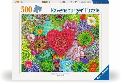 ⁨Puzzle 2D 500 Miłość sukulent⁩ w sklepie Wasserman.eu