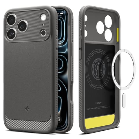 ⁨Spigen Rugged Armor Mag MagSafe - Etui do iPhone 18 Pro Max / 17 Pro Max (Gray)⁩ w sklepie Wasserman.eu
