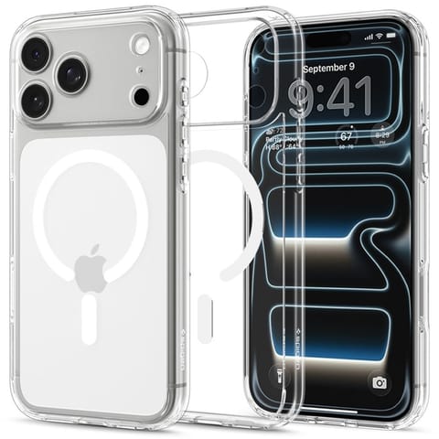 ⁨Spigen Ultra Hybrid Mag MagSafe - Etui do iPhone 18 Pro Max / 17 Pro Max (Clear/White)⁩ w sklepie Wasserman.eu