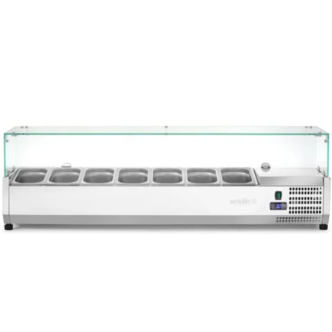 ⁨Glazed refrigerated extension with display case 7 x GN 1/4 - Hendi 232910⁩ at Wasserman.eu