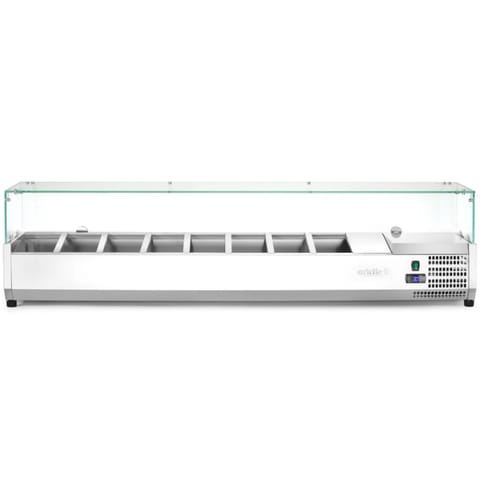 ⁨Glazed refrigerated extension with display case 8 x GN 1/4 - Hendi 232927⁩ at Wasserman.eu