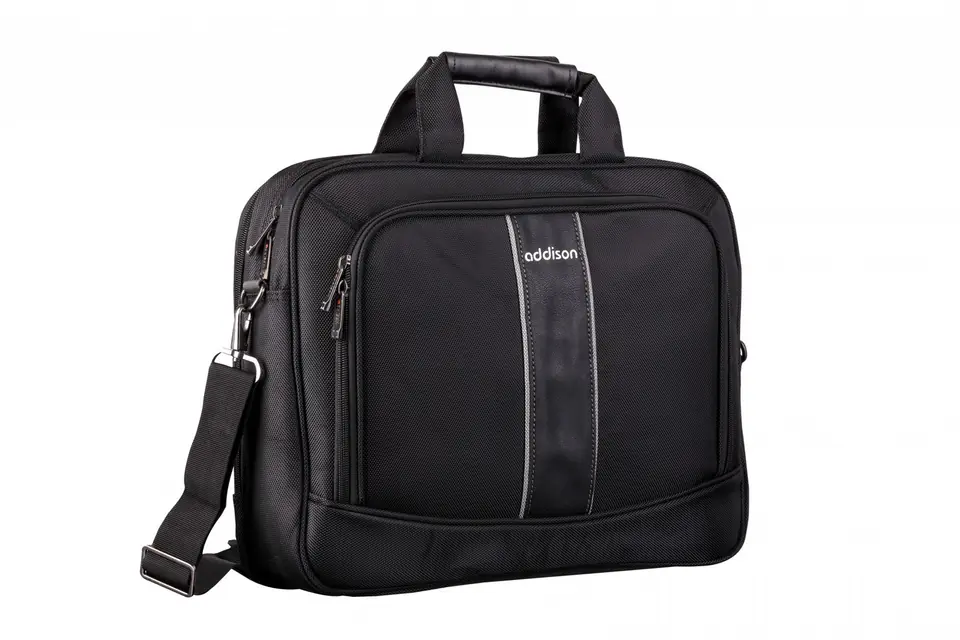 ⁨Addison 309014 notebook case 35.8 cm (14.1") Briefcase Black⁩ at Wasserman.eu