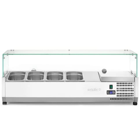 ⁨Stand with refrigerated display case 4 x GN 1/3 width 120cm - Hendi 232965⁩ at Wasserman.eu