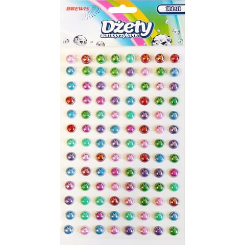 ⁨Dżety samoprzylepne perłowe 104szt. DS101 BREWIS⁩ w sklepie Wasserman.eu